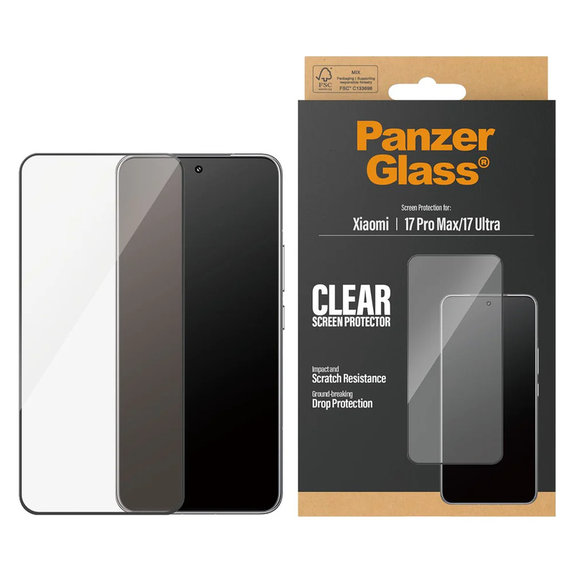 Sticlă securizată UWF pentru Xiaomi 17 Ultra, Negru, PanzerGlass