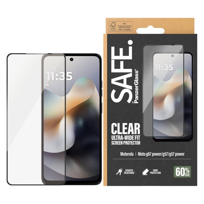 Sticlă securizată UWF pentru Motorola Moto G57 Power 5G, Negru, PanzerGlass