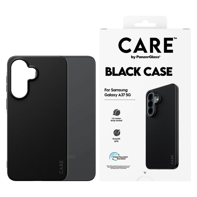 Caz TPU pentru Samsung A37, negru, CARE