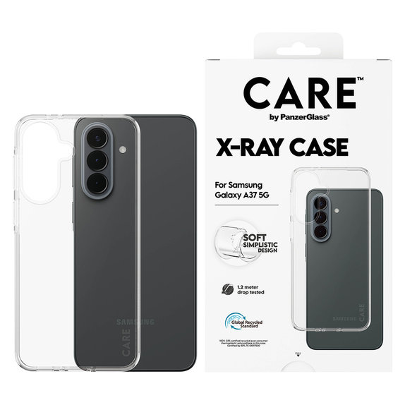 Caz X-Ray pentru Samsung Galaxy A37, Transparent, PanzerGlass