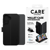 Caz Wallet Kickstand pentru Samsung Galaxy A37, Negru, PanzerGlass