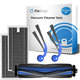 Set de piese de schimb pentru Ecovacs T80 Omni, T80 (1x Perie principală, 2x Filter, 2x Perie laterală)