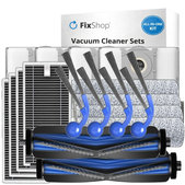 Set de piese de schimb pentru Ecovacs T80 Omni, T80 (2x Perie principală, 4x Filter, 4x Perie laterală, 4x Mop, 4x Sac de praf)