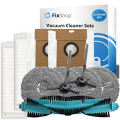 Set de piese de schimb pentru Eta Aquilo Pro, Cecotec Conga 11090 (1x Perie principală, 2x Filter, 2x Perie laterală, 4x Mop, 2x Sac de praf)