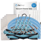 Set de piese de schimb pentru Tesla IQ400, IQ400 Plus, Sencor 6485BK (2x Perie principală, 4x Filter, 8x Perie laterală, 4x Mop, 4x Sac de praf)