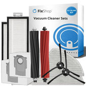 Set de piese de schimb pentru Xiaomi Roborock Q5 Pro, Q8 Max+ (1x Perie principală, 2x Filter, 2x Perie laterală – neagră, 2x Mop, 2x Sac de praf)