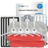 Set de piese de schimb pentru Roborock Qrevo MaxV, Pro, S (2x Perie principală, 4x Filter, 4x Perie laterală, 8x Mop, 4x Sac de praf)