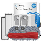 Set de piese de schimb pentru Roborock QV 35A, QR 798, QV35S (1x Perie principală, 2x Filter, 2x Perie laterală, 4x Mop, 2x Sac de praf)