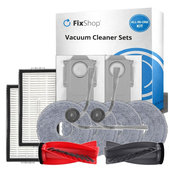 Set de piese de schimb pentru Roborock Qrevo Edge 2 Pro (1x Perie principală, 2x Filter, 2x Perie laterală, 4x Mop, 2x Sac de praf)