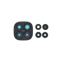 Sticlă cameră spate cu ramă pentru Xiaomi Redmi Note 15 Pro 5G, Black