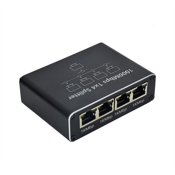 Switch Gigabit Ethernet RJ45 cu 4 porturi, 1000 Mbps