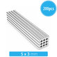 Magnet cilindric din neodim N35, 5 x 3mm, 200buc.