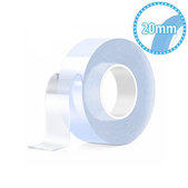 Bandă adezivă dublu-față impermeabilă, 20mm x 5m x 2mm, transparentă