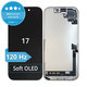 Ecran Soft OLED 120Hz pentru iPhone 17 - Sticlă Tactilă + Ramă, DIAGNOSTIC
