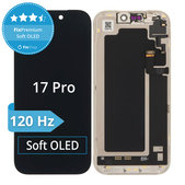 Ecran Soft OLED 120Hz pentru iPhone 17 Pro, Sticlă tactilă cu ramă, DIAGNOSTIC
