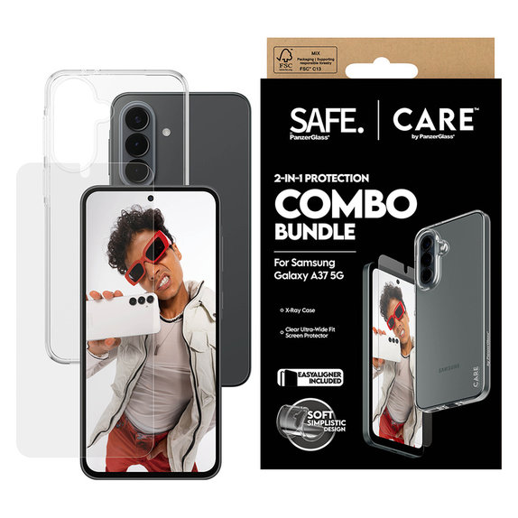 Bundle 2 în 1 pentru Samsung Galaxy A37, PanzerGlass