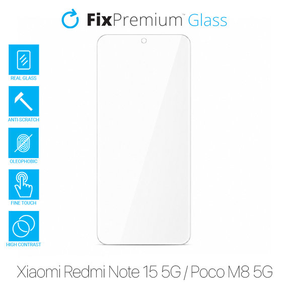 FixPremium Glass - Geam securizat pentru Xiaomi Redmi Note 15 5G, Poco M8 5G