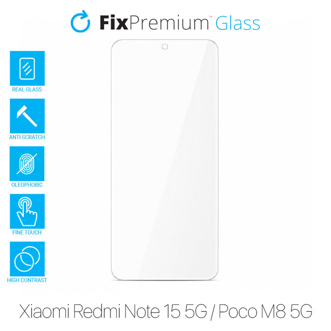 FixPremium Glass - Geam securizat pentru Xiaomi Redmi Note 15 5G, Poco M8 5G