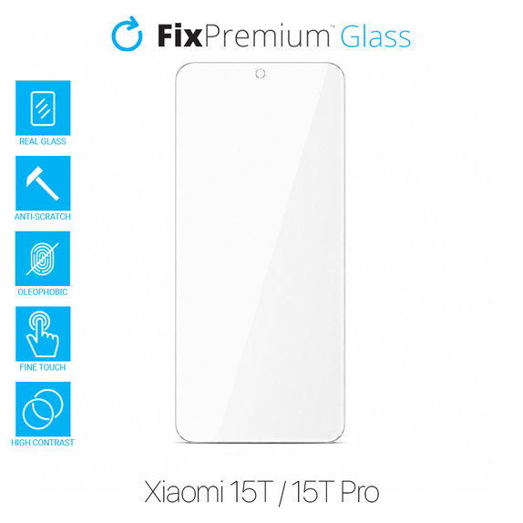 FixPremium Glass - Geam securizat pentru Xiaomi 15T, 15T Pro