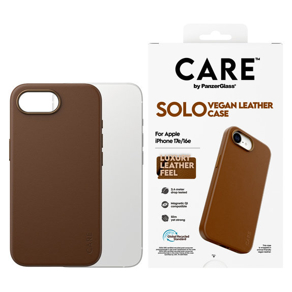 Caz Solo pentru iPhone 17e/16e, Maro, PanzerGlass