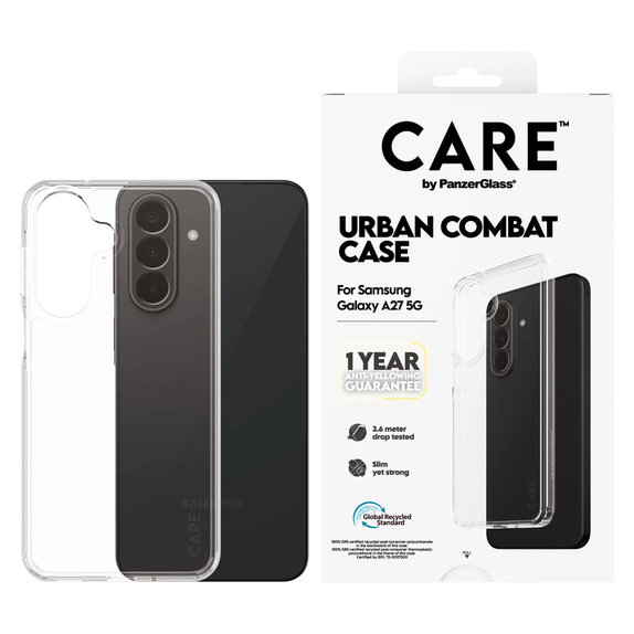 Caz Urban Combat pentru Samsung Galaxy A27, Transparent, PanzerGlass