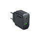 Adaptor de călătorie USB-A/USB-C, GaN, 65 W PD, negru, SBS