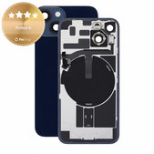 Sticlă carcasă spate pentru iPhone 14, Midnight, Pulled A