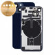 Sticlă carcasă spate pentru iPhone 14, Midnight, Pulled A