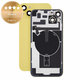 Sticlă carcasă spate pentru iPhone 14 Plus, Yellow, Pulled A