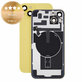 Sticlă carcasă spate pentru iPhone 14 Plus, Yellow, Pulled A