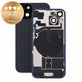 Sticlă carcasă spate pentru iPhone 15, Black, Pulled A