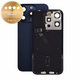 Sticlă carcasă spate pentru iPhone 15 Pro, Blue Titanium, Pulled A