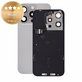 Sticlă carcasă spate pentru iPhone 15 Pro, Natural Titanium, Pulled A