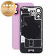 Sticlă carcasă spate pentru iPhone 16, Pink, Pulled A