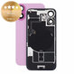 Sticlă carcasă spate pentru iPhone 16, Pink, Pulled A