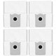Sac de praf, 4 buc. pentru Ecovacs Deebot T30c, T50-series, T80-series, X8-series, X9 Pro-series