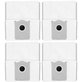 Sac de praf, 4 buc. pentru Ecovacs Deebot T30c, T50-series, T80-series, X8-series, X9 Pro-series