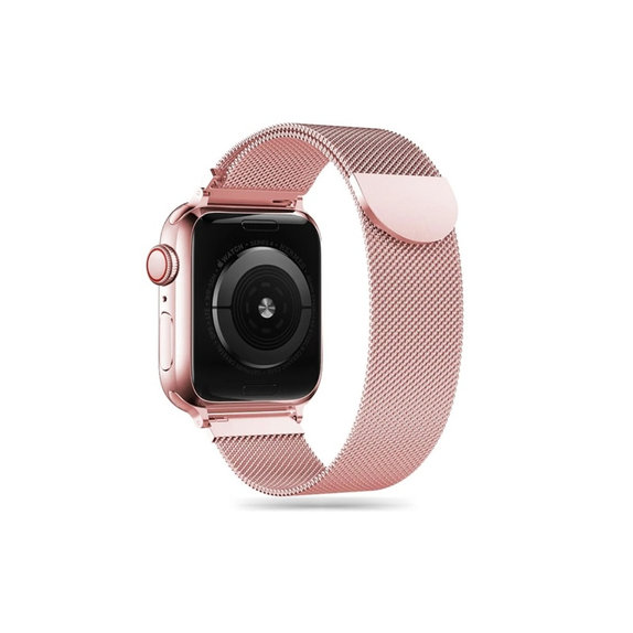 Curea Milaneseband pentru Apple Watch 8 / 9 / 10 / 11 / SE (40 / 41 / 42 mm), Rose Gold, Tech-Protect