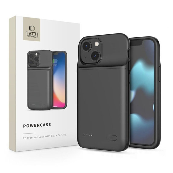 Power bank Powercase 4700mAh pentru iPhone 12 Mini / 13 Mini, neagră, Tech-Protect