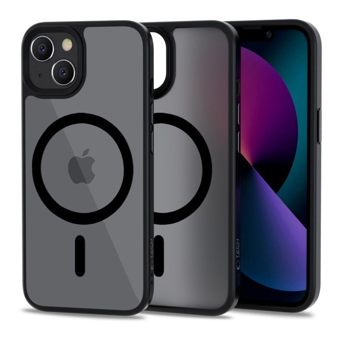 Husă MagMat MagSafe pentru iPhone 13 Mini, Matte Black, Tech-Protect
