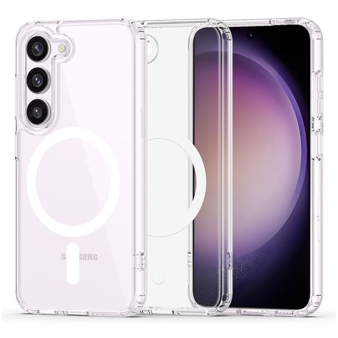 Husă FlexAir Hybrid MagSafe pentru Samsung S23, transparentă, Tech-Protect