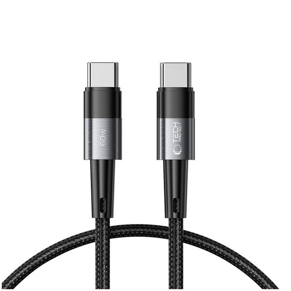 Cablu Ultraboost USB-C Cable PD 60W / 3A 25CM, gri, Tech-Protect