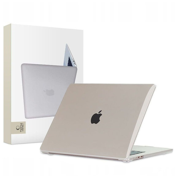 Husă Smartshell pentru MacBook Air 15 M2-M5 2023-2026, Crystal Clear, Tech-Protect