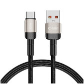 Cablu Ultraboost Evo USB-C Cable 100W/5A 100cm, Titanium, Tech-Protect