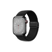 Curea Nylonmag pentru Apple Watch 8 / 9 / 10 / 11 / SE / Ultra (44 / 45 / 46 / 49 mm), neagră, Tech-Protect