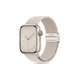 Curea Nylonmag pentru Apple Watch 8 / 9 / 10 / 11 / SE (40 / 41 / 42 mm), Natural Titanium, Tech-Protect