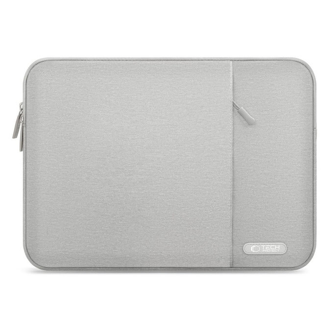 Husă pentru laptop Sleevy 13-14, Crayon Grey, Tech-Protect