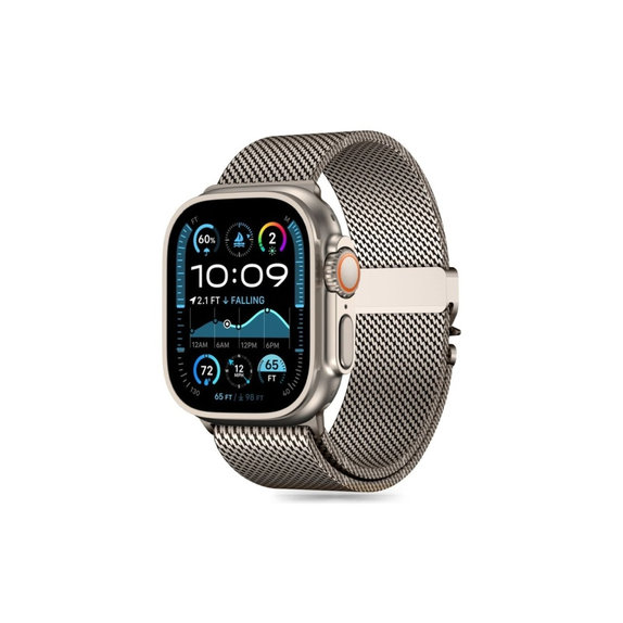 Curea Milano pentru Apple Watch 8 / 9 / 10 / 11 / SE / Ultra (44 / 45 / 46 / 49 mm), Titanium, Tech-Protect