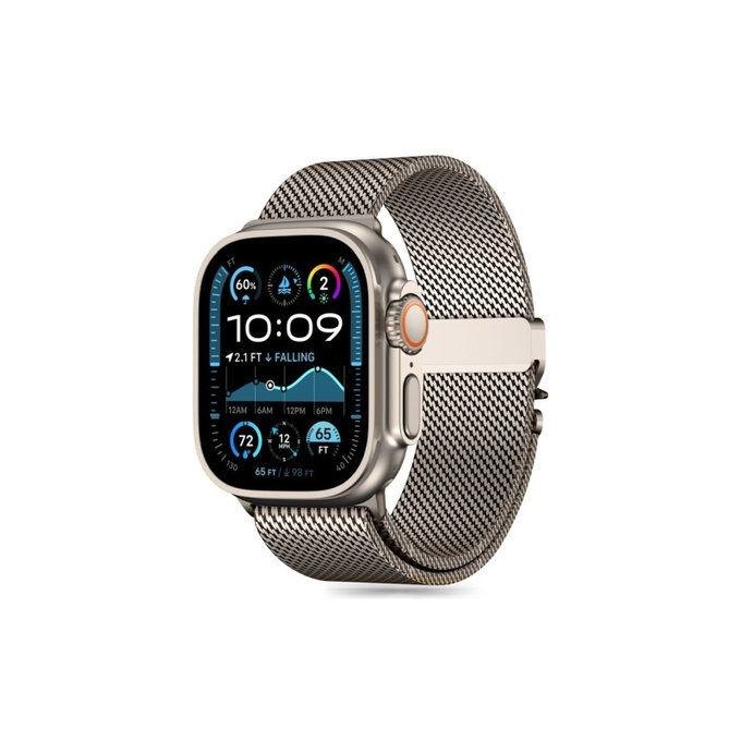 Curea Milano pentru Apple Watch 8 / 9 / 10 / 11 / SE / Ultra (44 / 45 / 46 / 49 mm), Titanium, Tech-Protect