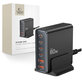 Încărcător de rețea DC80W-GAN 6-PORT PD 80W / QC3.0, neagră, Tech-Protect